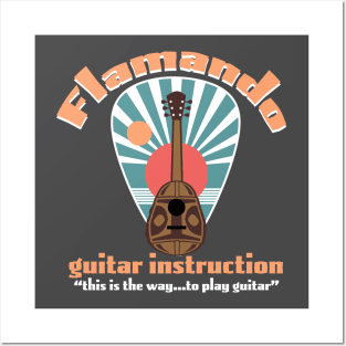 Flamando Guitar Instruction Posters and Art